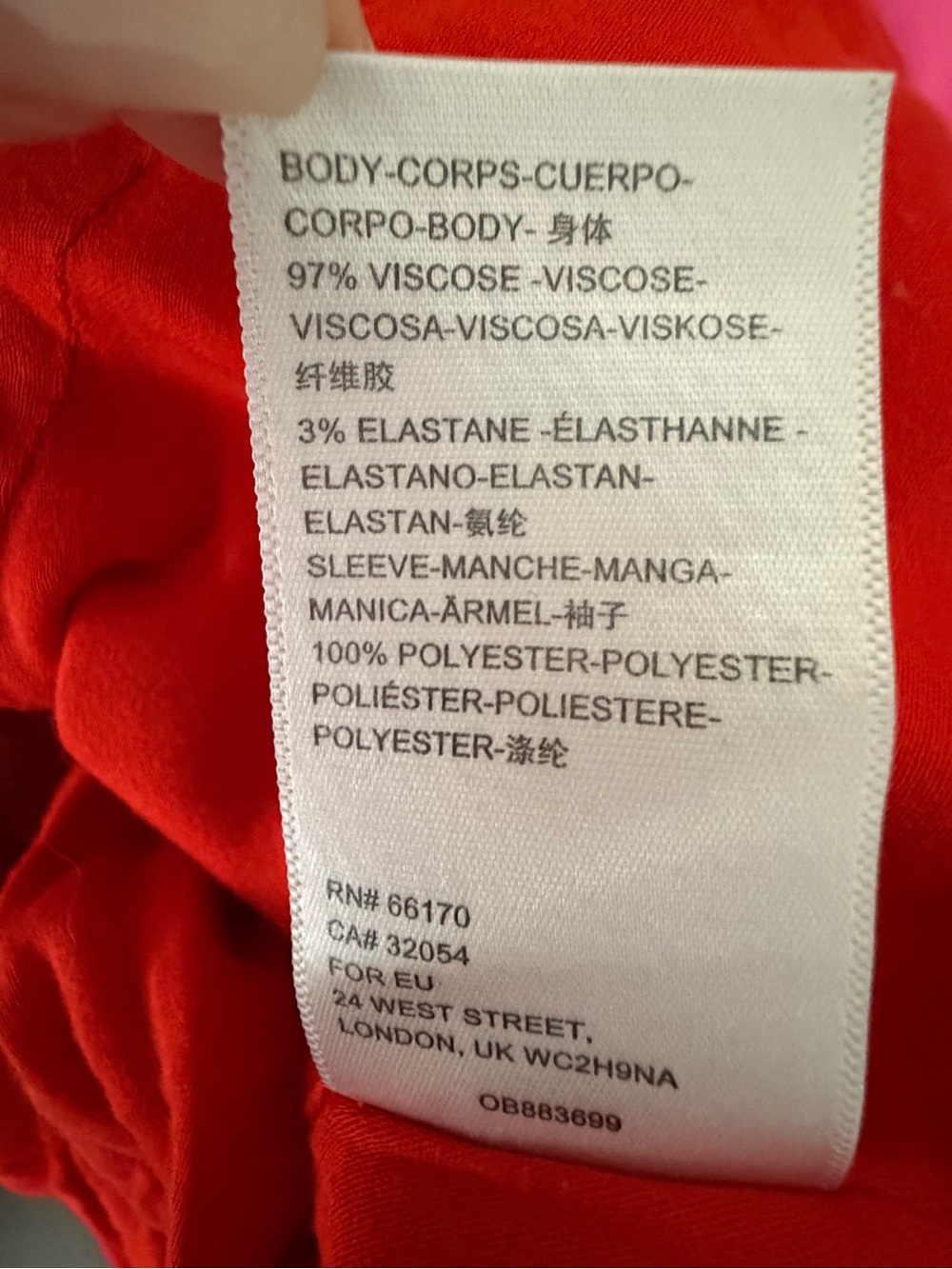 Urban Outfitters Women’s Red Crop Blouse Size XS Excellent (A843) - Picture 10 of 12